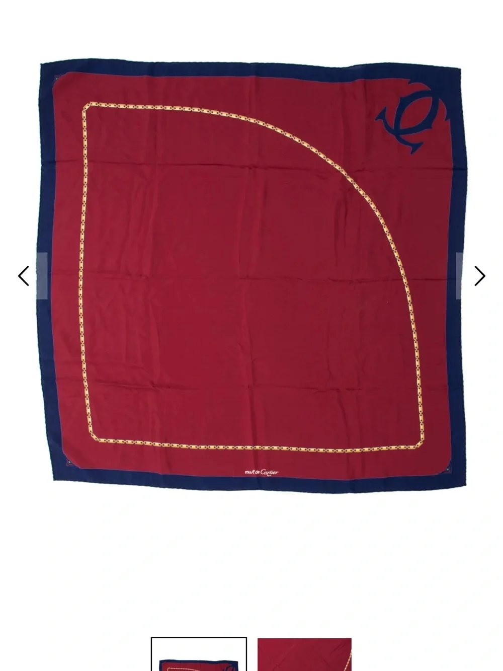 Vintage Cartier Scarf, Must De Cartier